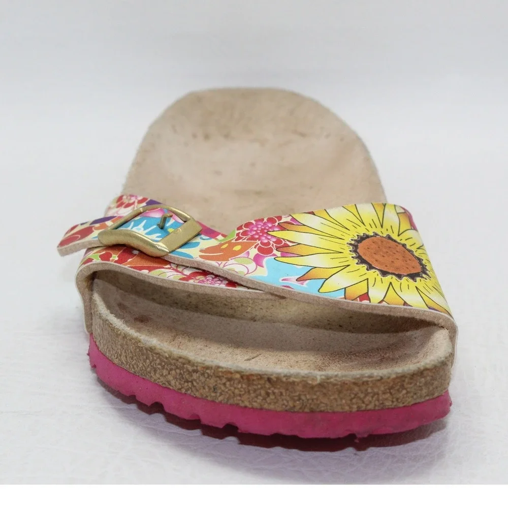 SINGLE SHOE Birkis Birkenstock Floral Sunflower Slide Sandal Womens Size 9/260